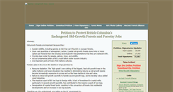 Desktop Screenshot of ancientforestpetition.com